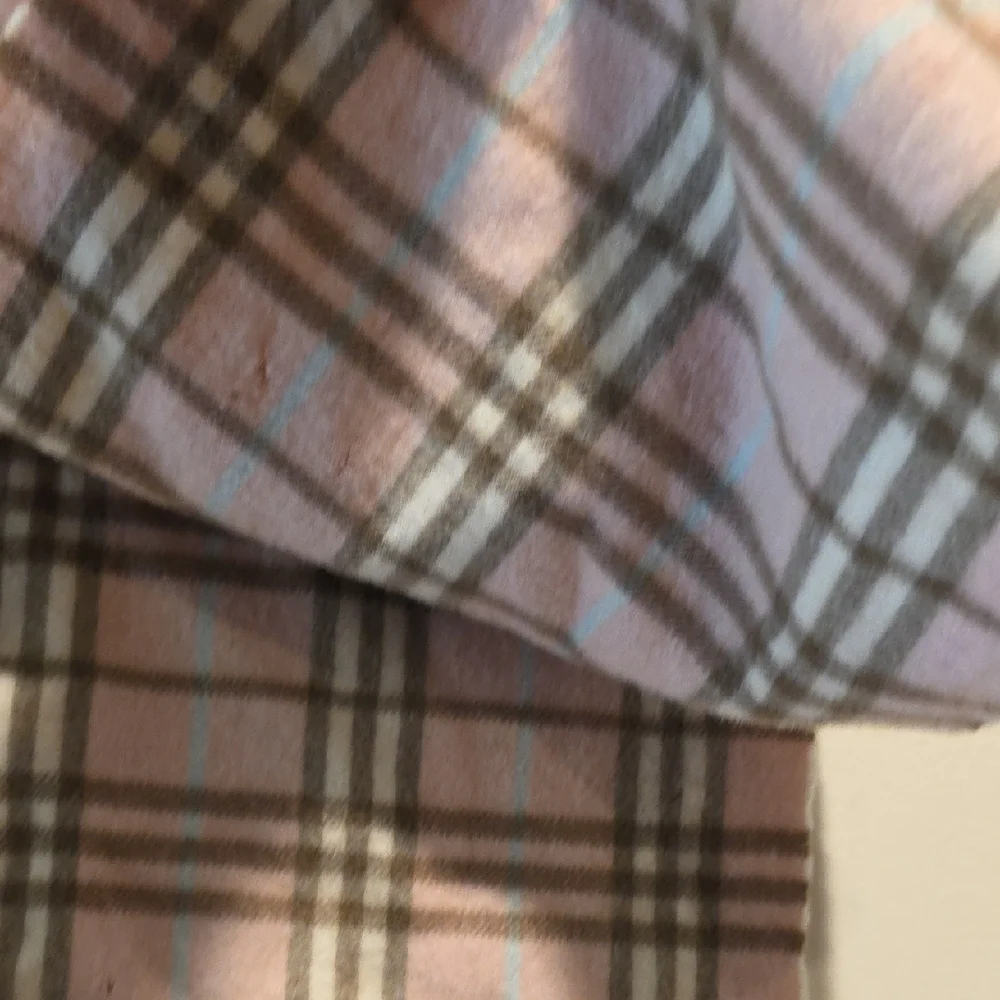 Burberry Pink and Brown Cashmere Scarf